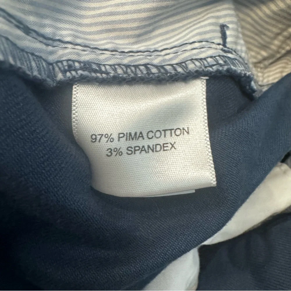 Peter Millar Crown Deep Blue Shorts Pima Cotton ME0B05 Mens Sz. 35